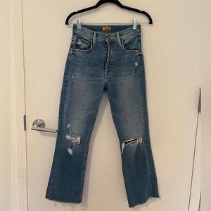 Mother the Tripper Ankle Fray Jeans